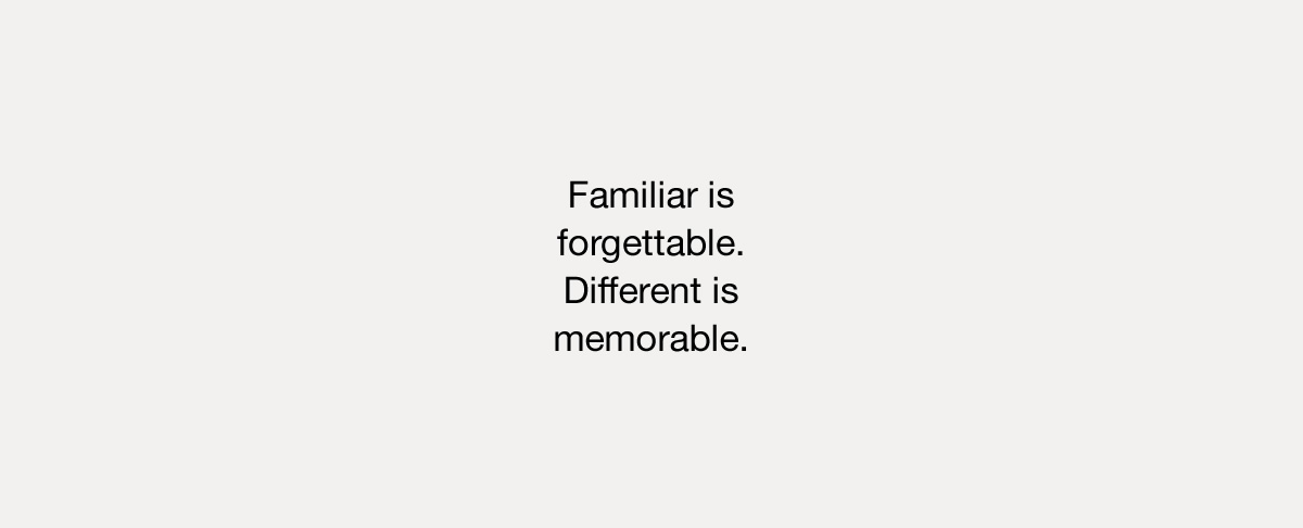Quote Familiar is Forgettable