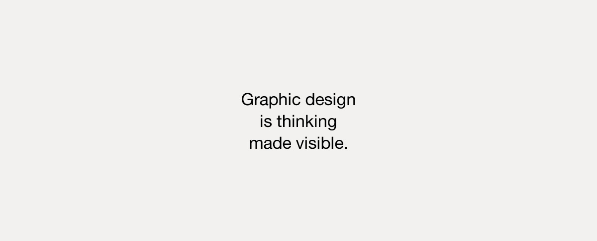 Quote Graphic Design is Thinking